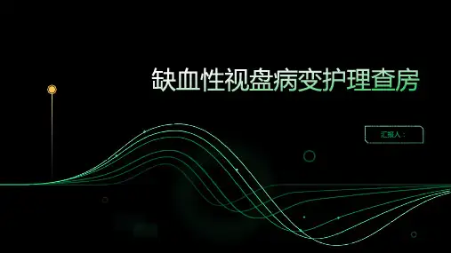 缺血性视盘病变护理查房PPT