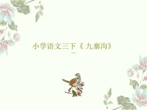 小学语文三下《 九寨沟》32页PPT