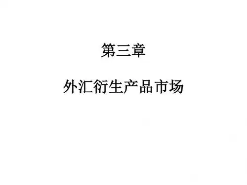 (简体)外汇衍生产品市场PPT课件