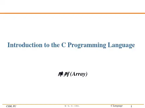 阵列(Array)(共24张PPT)