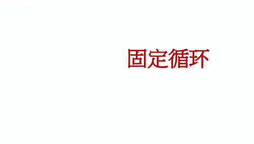 固定循环功能