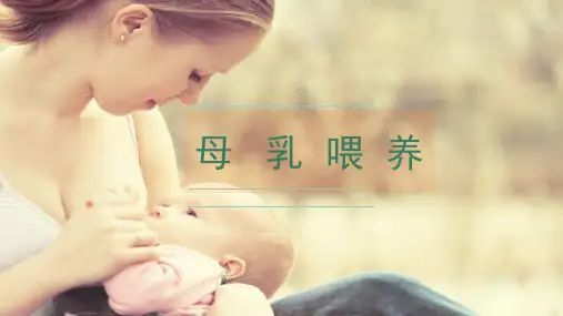 母乳喂养知识讲座母乳课件