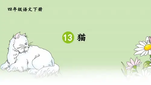 部编人教版四年级语文下册第13课《猫》优秀课件