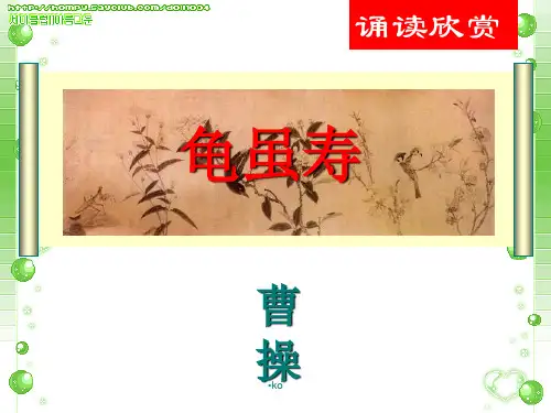 《龟虽寿》-ppt课件完美版.ppt