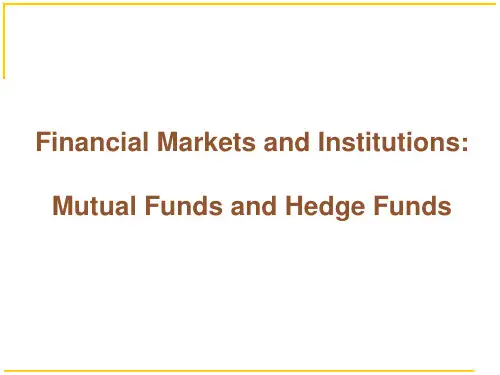[英语学习]共同基金与对冲基金 Mutual Funds and Hedge Funds