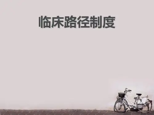 临床路径制度  ppt课件