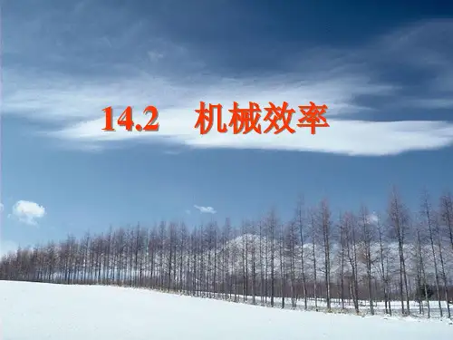 苏科版九年级上册物理 11.5 机械效率 课件