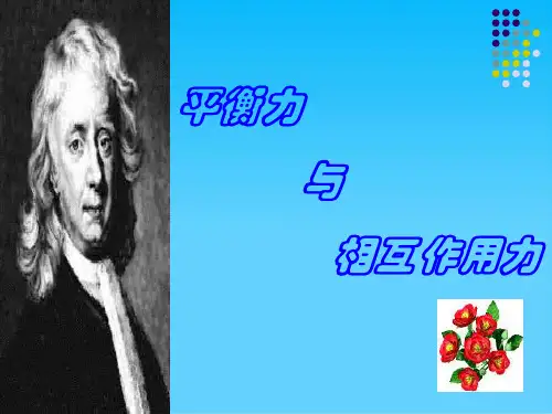 物理学--平衡力与相互作用力讲义(ppt 29页)