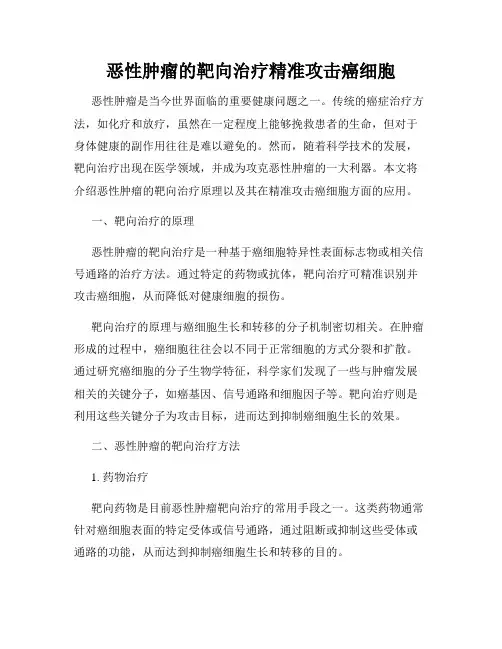 恶性肿瘤的靶向治疗精准攻击癌细胞