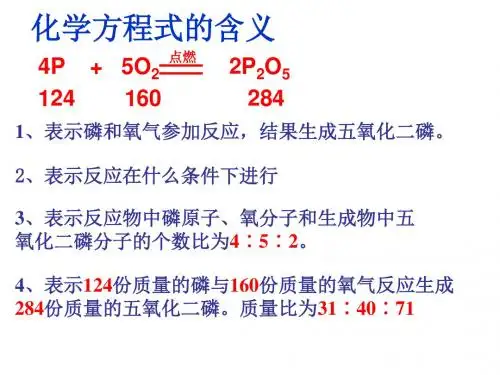 化学方程式的计算--豫教版