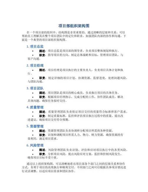项目部组织架构图