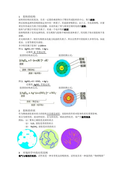 胶体与表面化学 第四版 化学工业出版社
