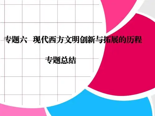 现代西方文明创新与拓展的历程(27张PPT)