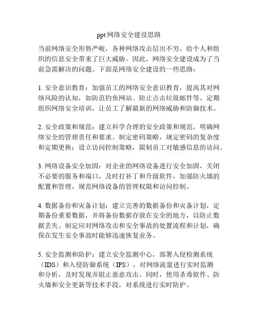 ppt网络安全建设思路