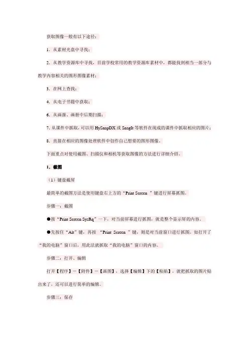 图像资源的获取方法
