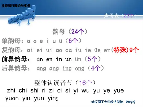 声母韵母整体表(23个)