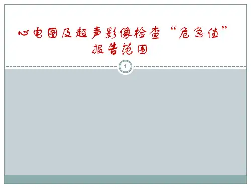 心电图危急值ppt课件
