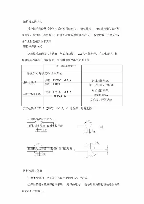 钢箱梁焊接