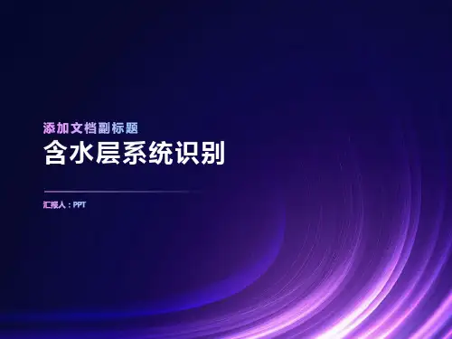 《含水层系统识》课件
