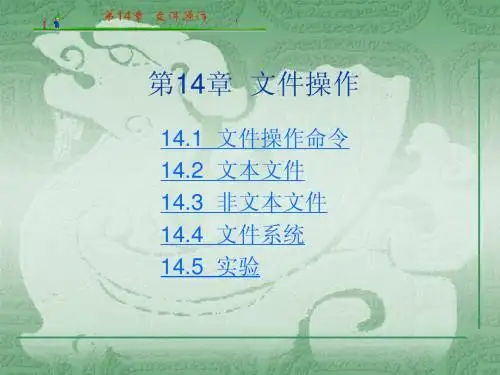 第14章  文件操作