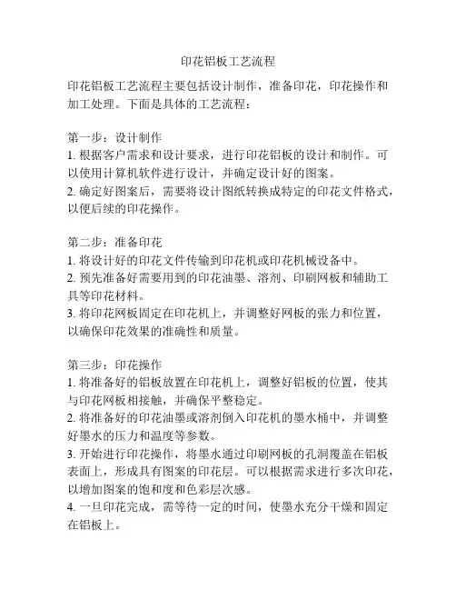 印花铝板工艺流程