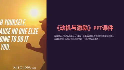 《动机与激励》课件