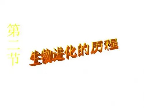 苏科版生物八年级下册23.2《生物进化的历程》ppt课件4