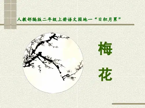 最新部编人教版二年级语文上册《梅花》教学课件