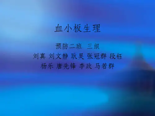 血小板ppt课件