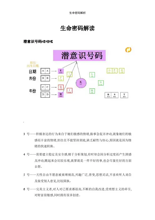 生命密码解析