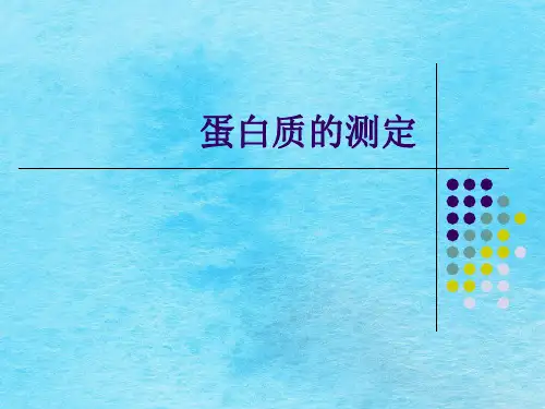 《蛋白质的测定》PPT课件