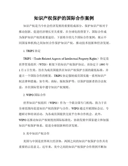 知识产权保护的国际合作案例