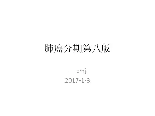 肺癌分期第八版
