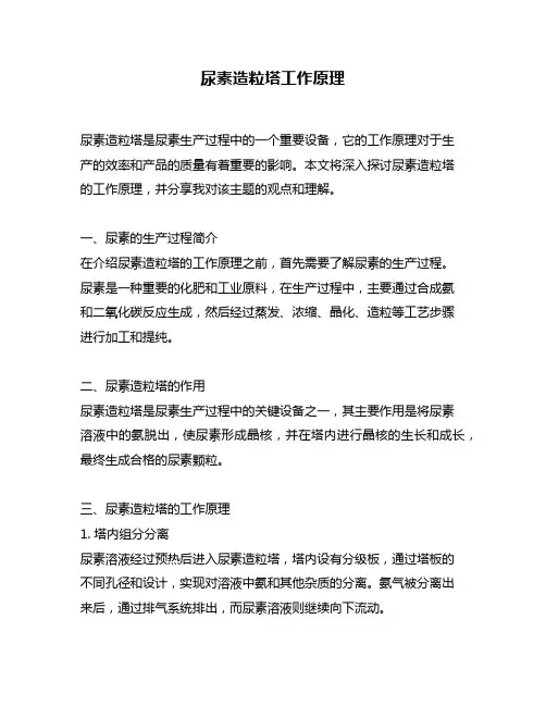 尿素造粒塔工作原理