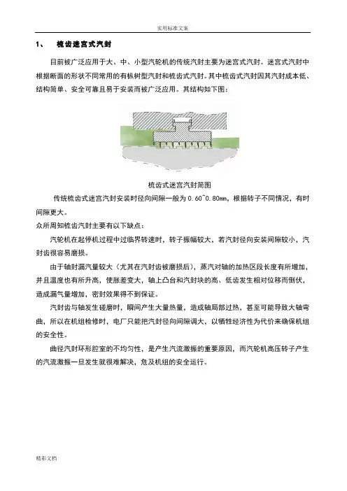 常见的汽封简介