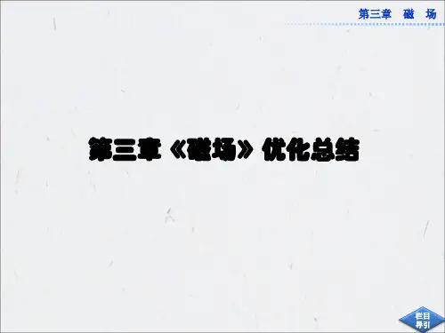 第三章《磁场》优化总结