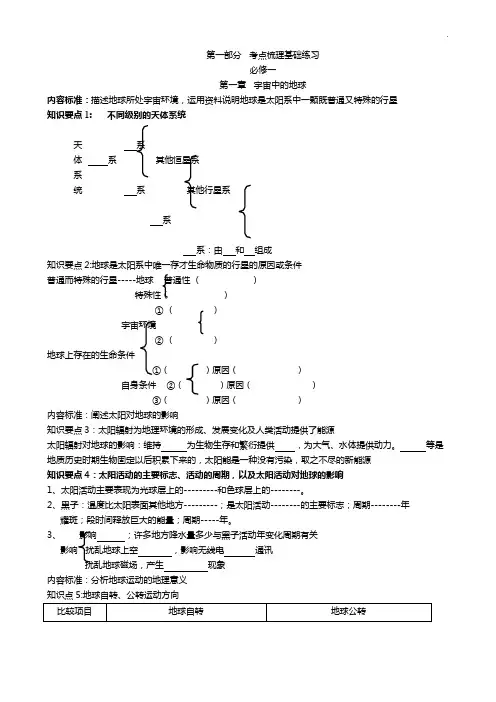 天津高级中学地理会考一飞冲天知识点电子版