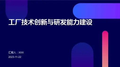 工厂技术创新与研发能力建设