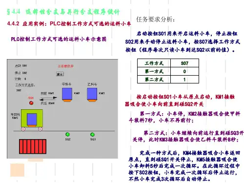 运料小车的PLC控制选择性分支程序设计案例