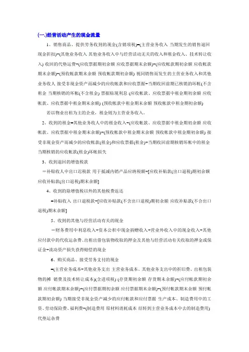 现金流量表