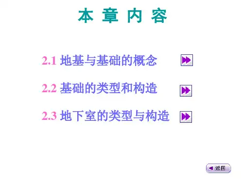 基础与地下室构造详解ppt课件