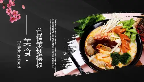 美食营销策划PPT模板