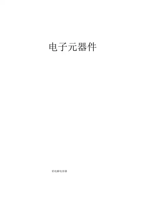 铝电解电容器
