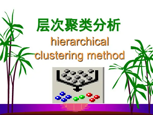 层次聚类分析