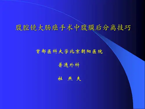 腹膜后分离技巧