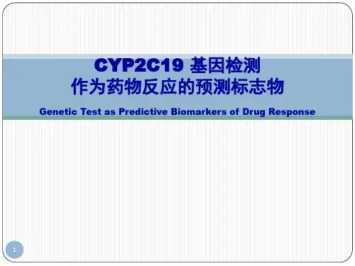 CYP2C19 基因检测