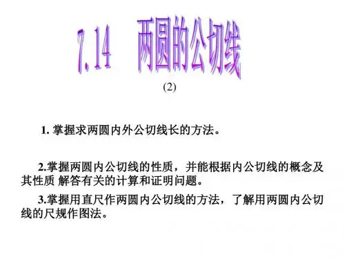 两圆的公切线(2)