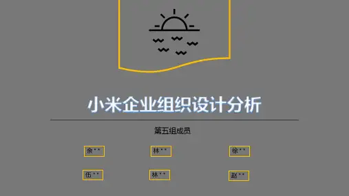 小米组织设计分析
