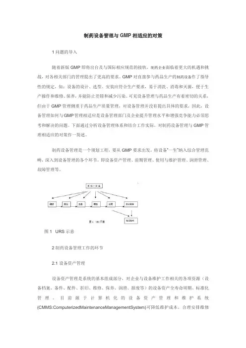 制药设备管理与gmp范文