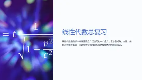 《线性代数总复习》课件